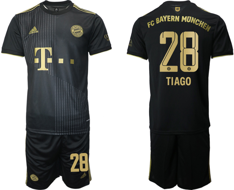 Men 2021-2022 Club Bayern Munich away black #28 Adidas Soccer Jersey->bayern munich jersey->Soccer Club Jersey